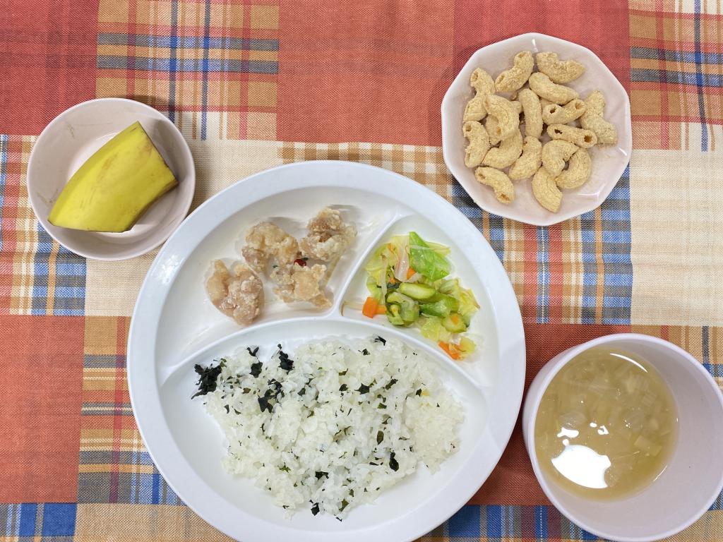 本日のお給食・おやつ