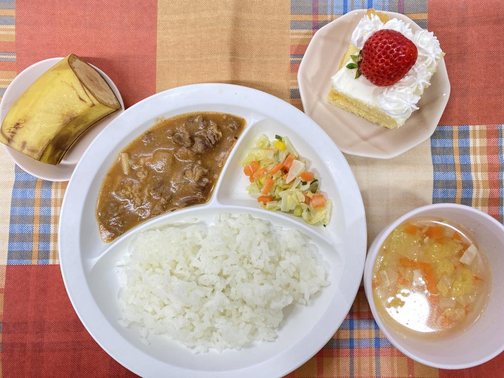 本日のお給食・おやつ