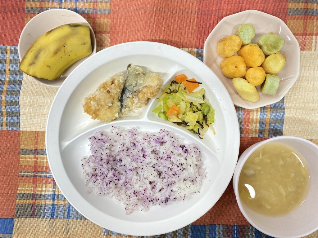 本日のお給食・おやつ