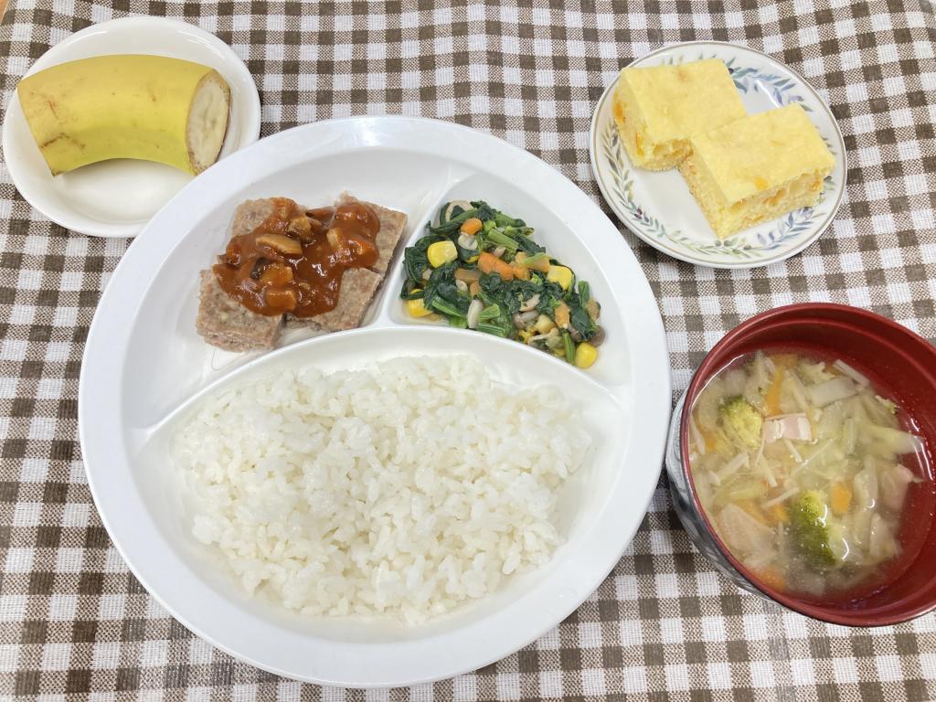 本日のお給食・おやつ