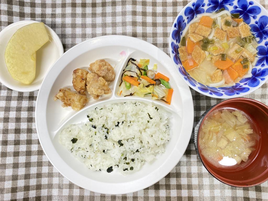 本日のお給食・おやつ