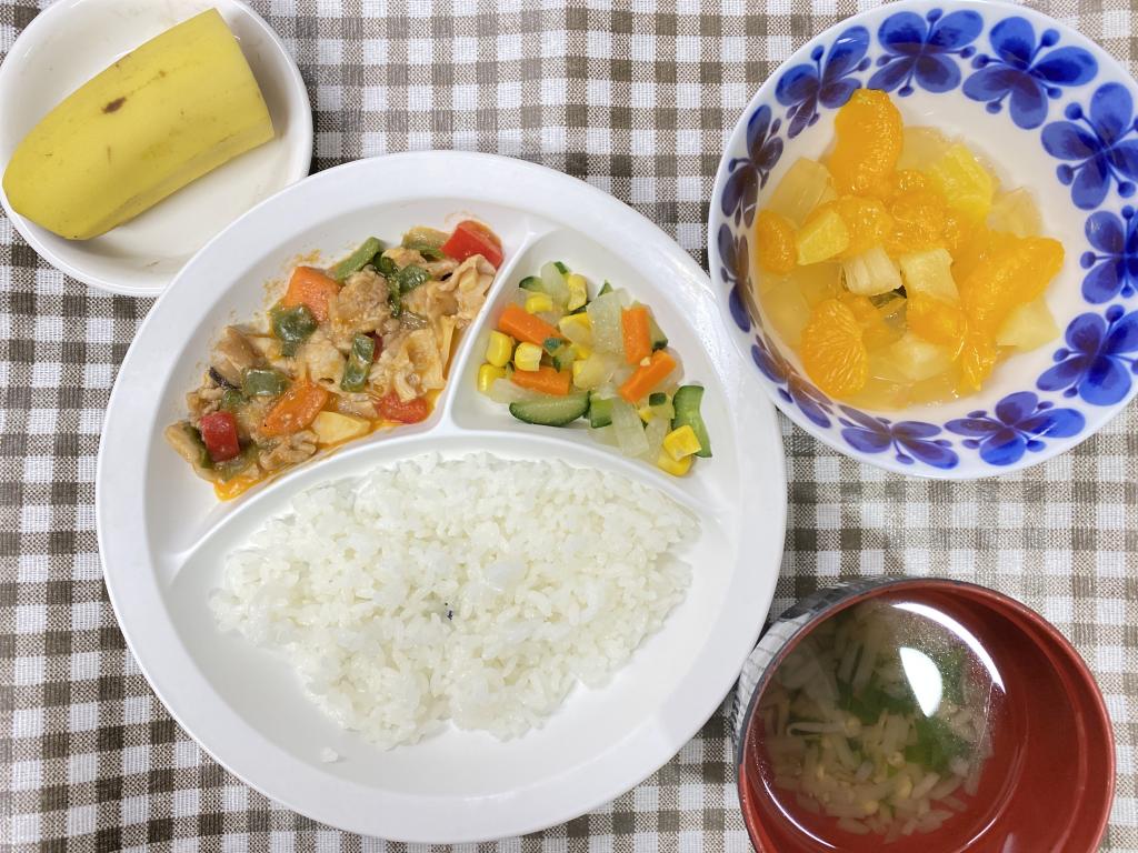 本日のお給食・おやつ