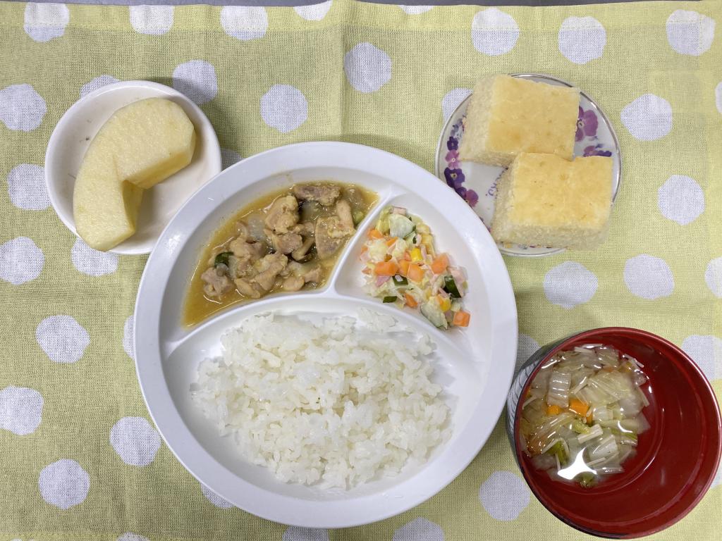 本日のお給食・おやつ