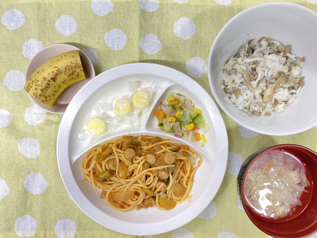 本日のお給食・おやつ