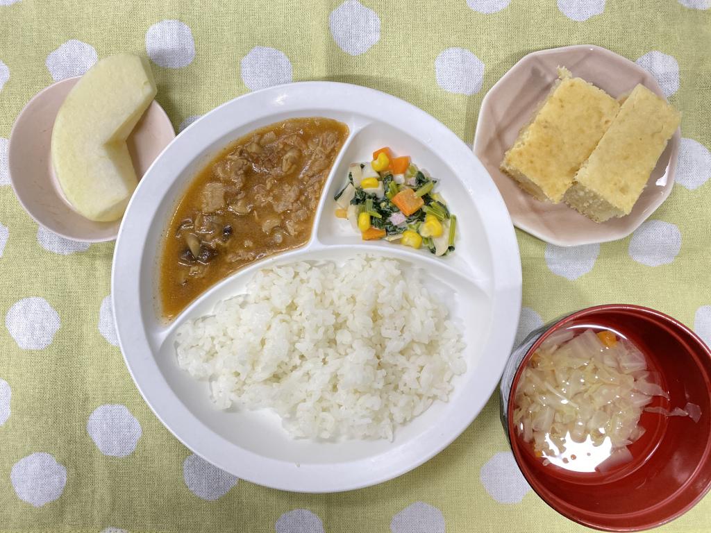 本日のお給食・おやつ