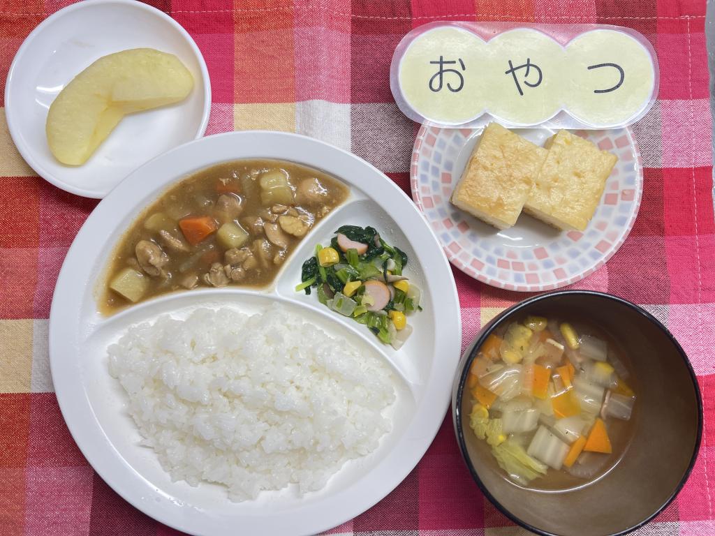 本日のお給食・おやつ