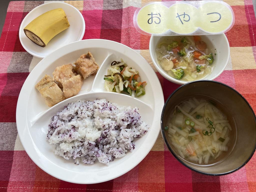 本日のお給食・おやつ