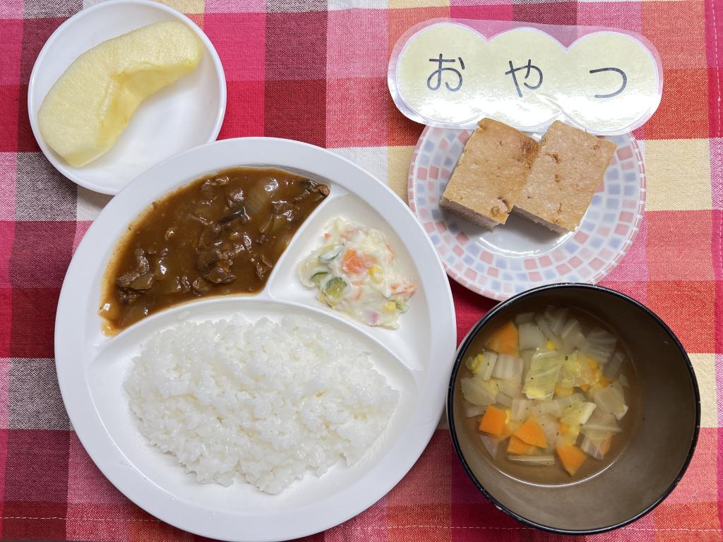 本日のお給食・おやつ