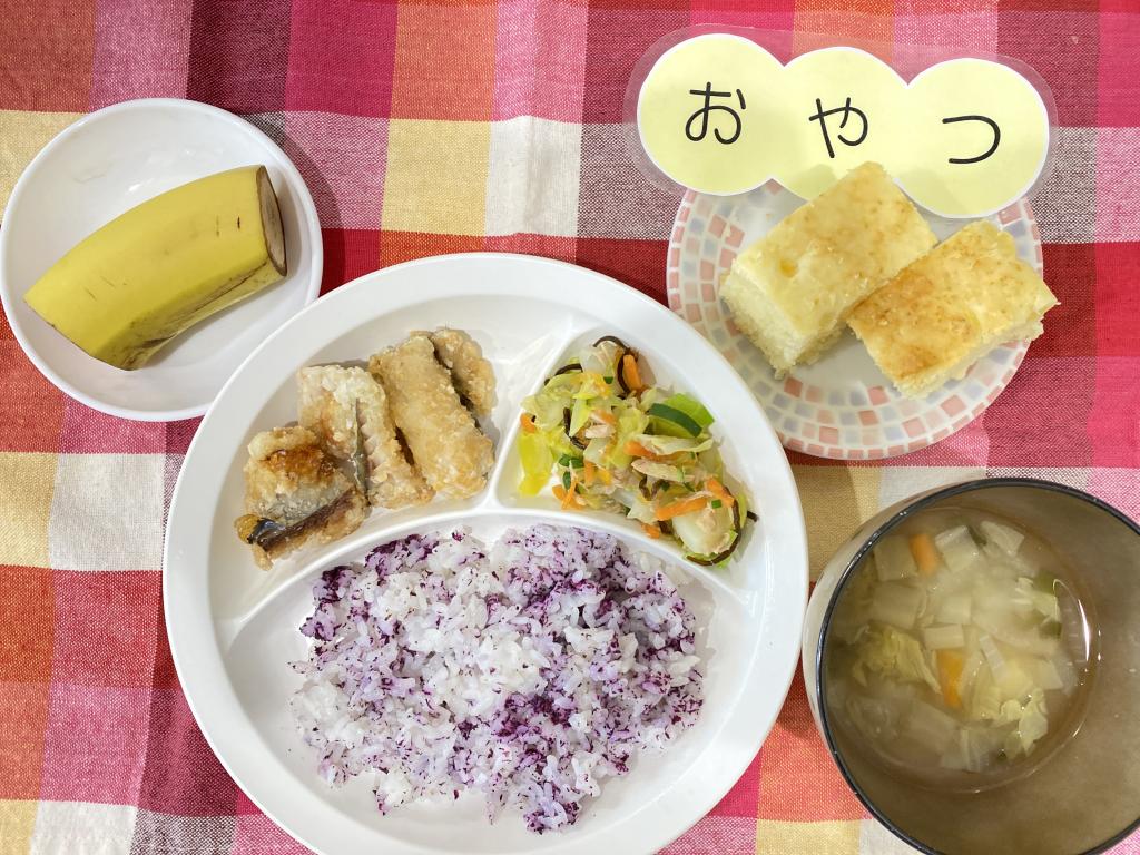 本日のお給食・おやつ