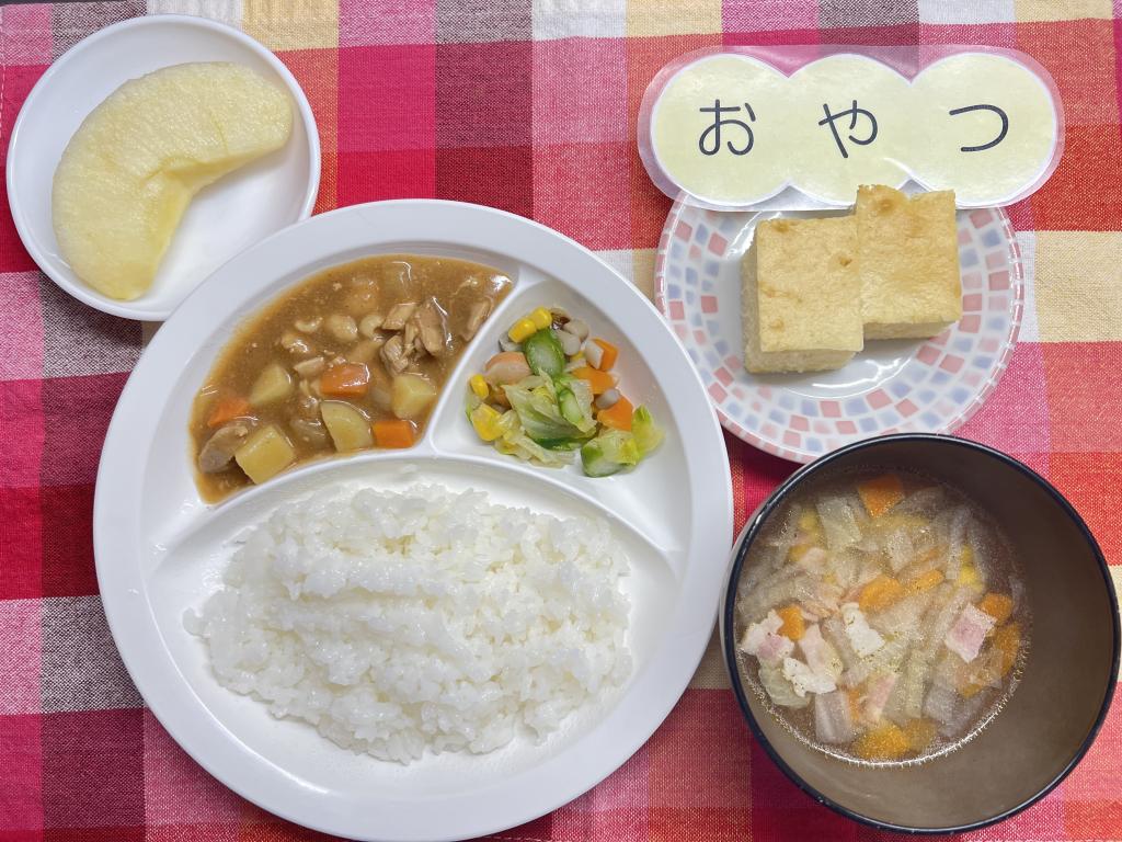 本日のお給食・おやつ