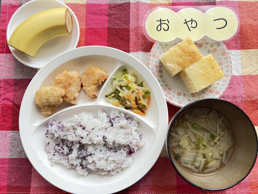 本日のお給食・おやつ