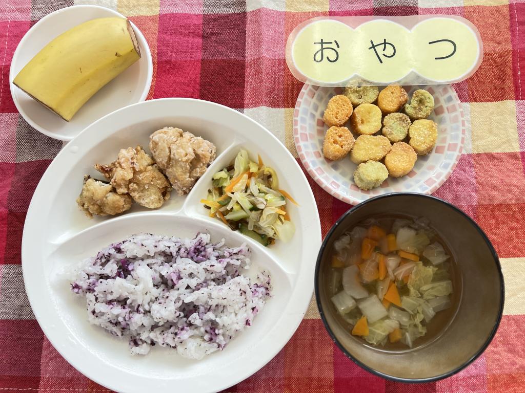 本日のお給食・おやつ