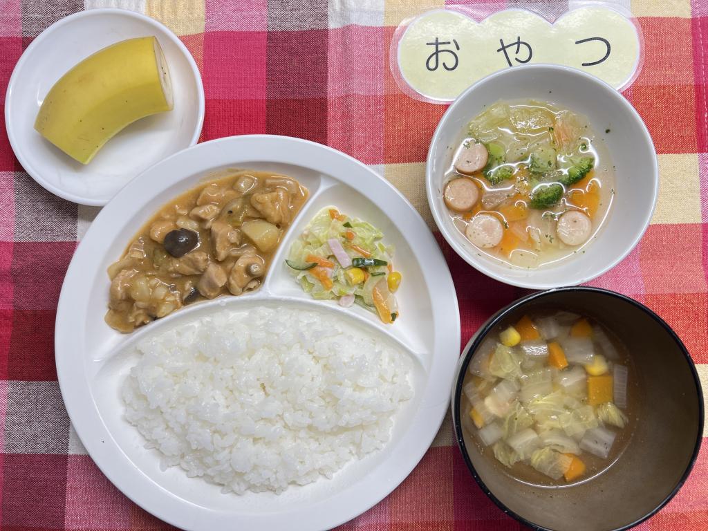 本日のお給食・おやつ