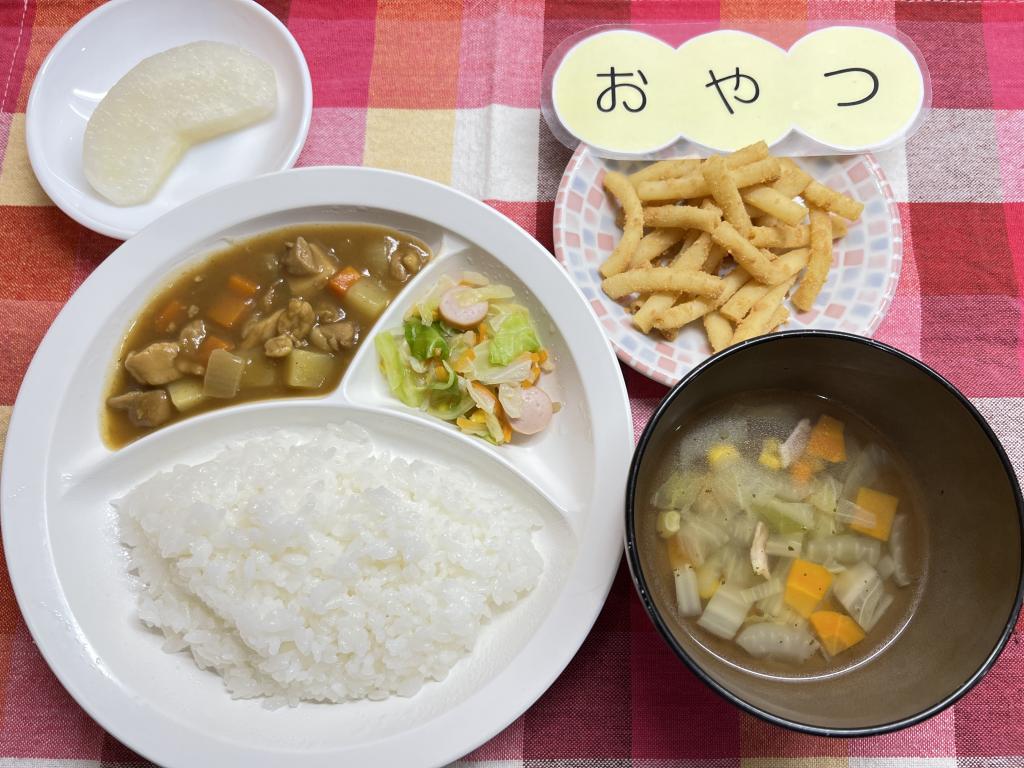 本日のお給食・おやつ