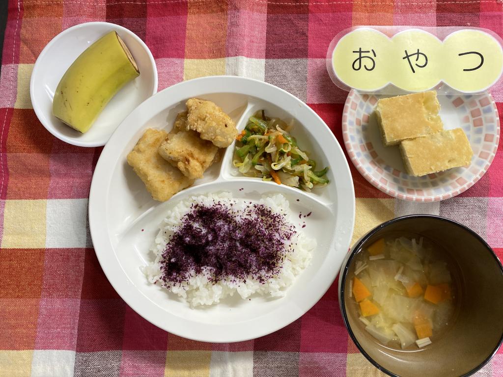 本日のお給食・おやつ