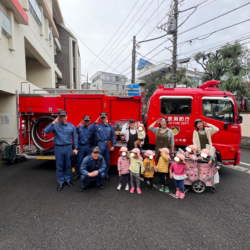 消防車の見学をしました!