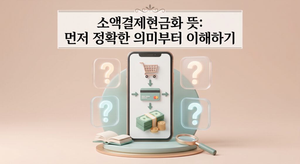 소액결제현금화 뜻: 먼저 정확한 의미부터 이해하기